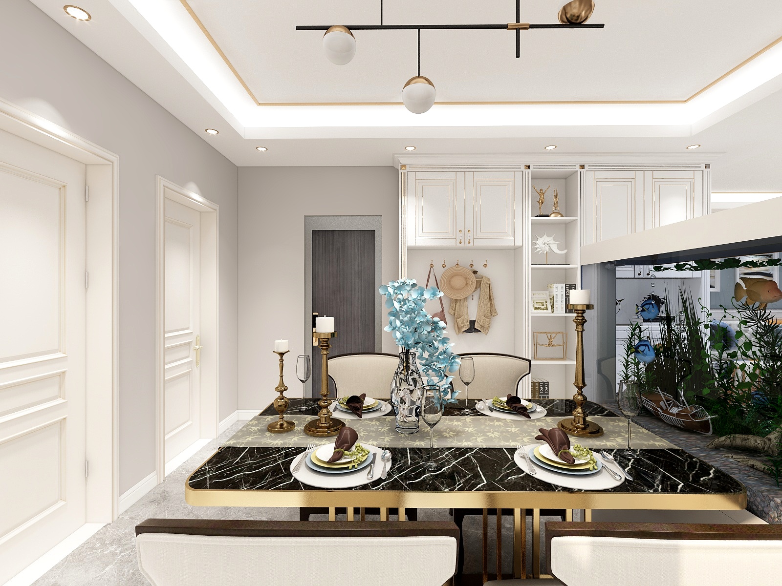 墨真-红堡天邑110效果图-装修设计方案