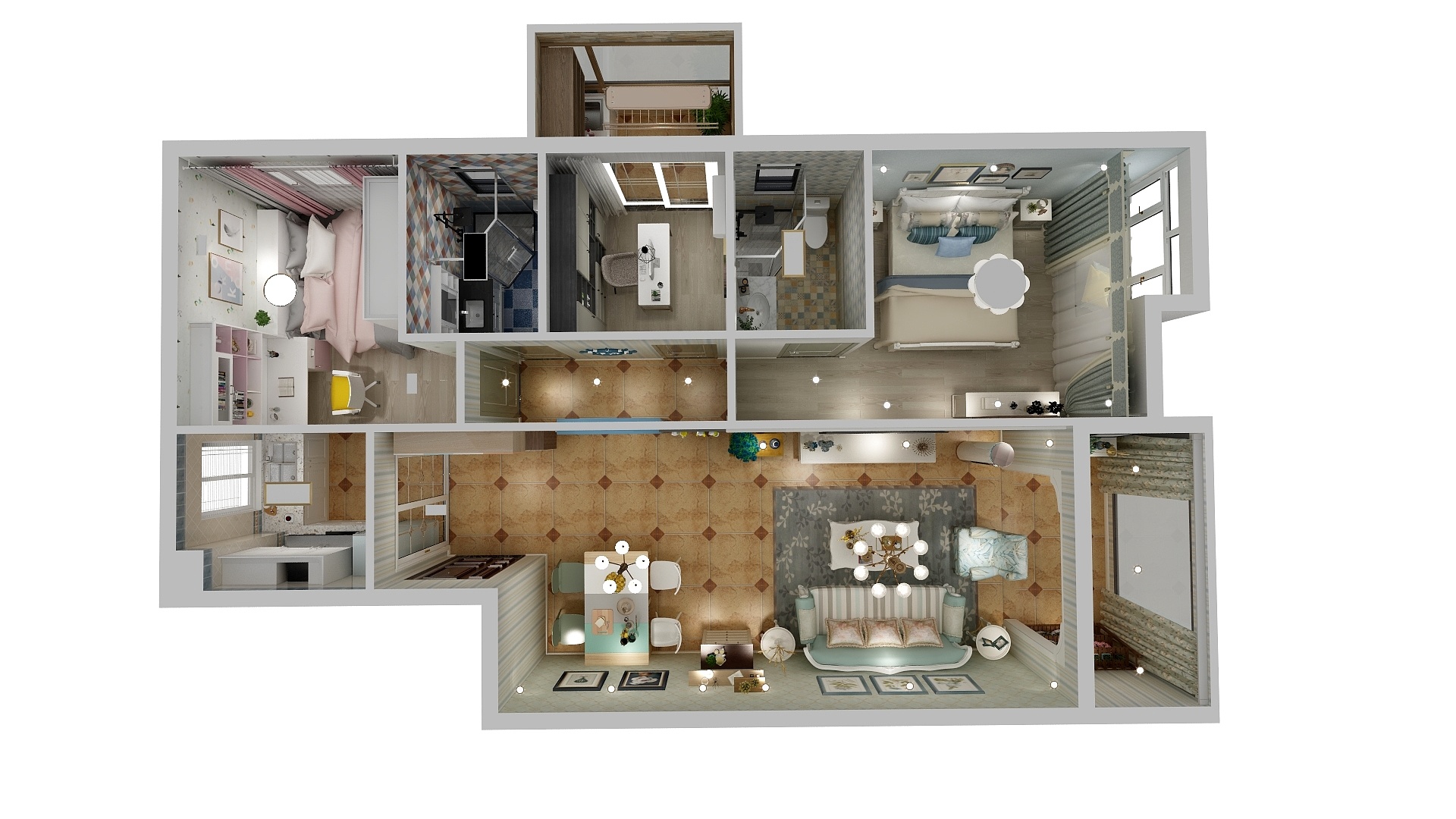 本DESIGN-I户型地中海风格-装修设计方案