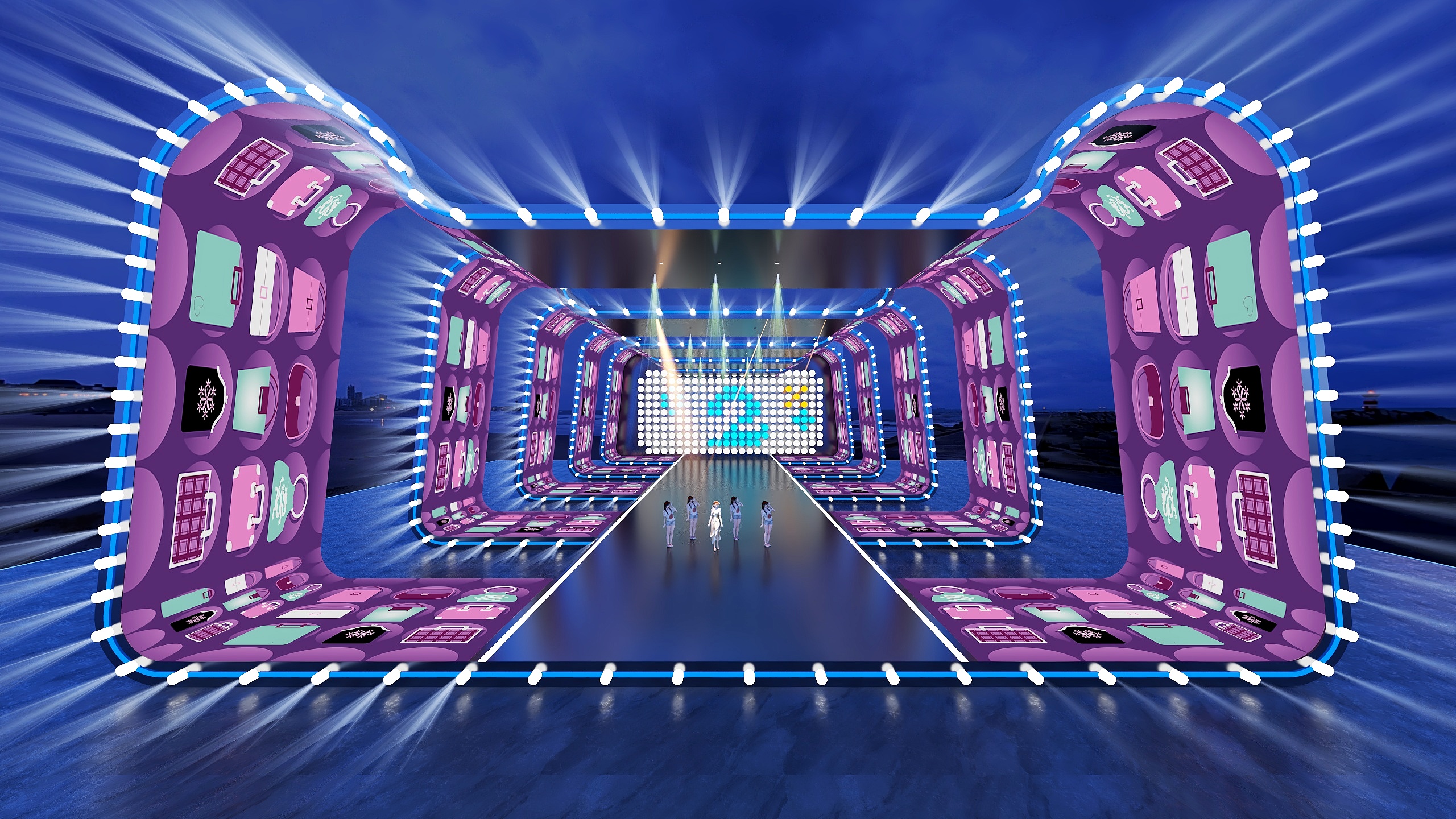 星体风云-仿天猫舞台设计，测试新灯光效果-装修设计方案