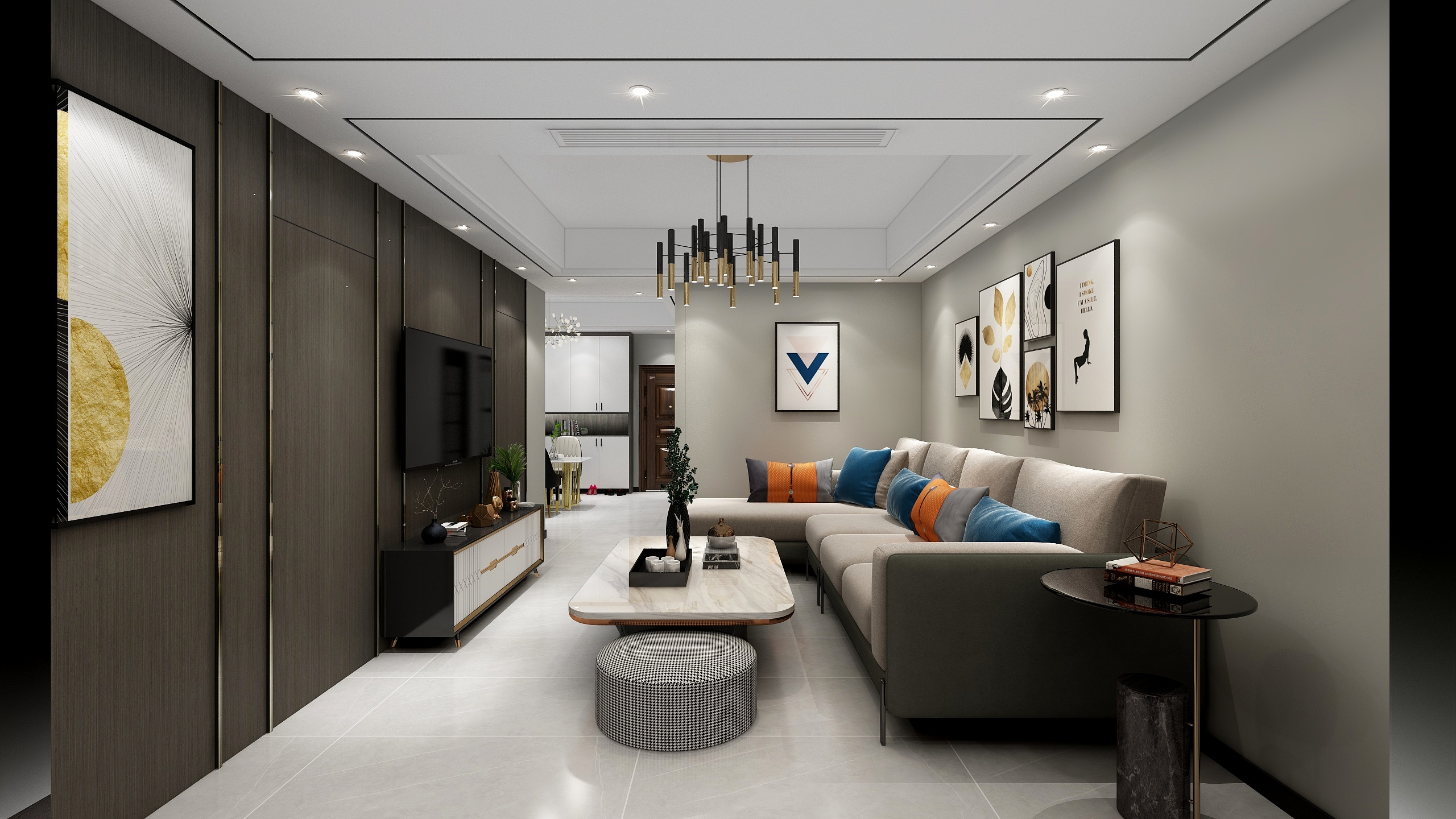 王兵-君临天下100.00㎡4-07’3室2厅1卫1厨-装修设计方案