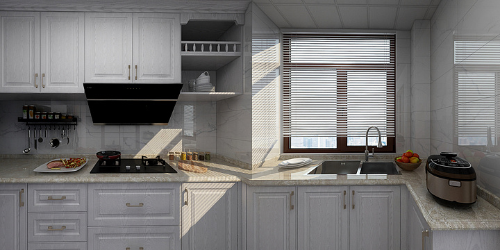 溪風设计-美式橱柜-装修设计方案