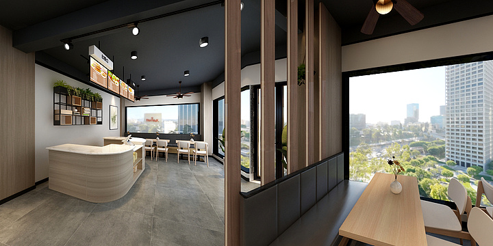 炅楷四象空间局-昊屿牛肉面馆-装修设计方案