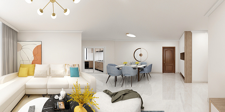 Artspace設計-60㎡简约现代小户型-装修设计方案