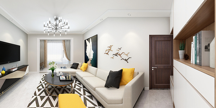 居上设计蒋源-卢川苑5-1-3-3刘美女-装修设计方案