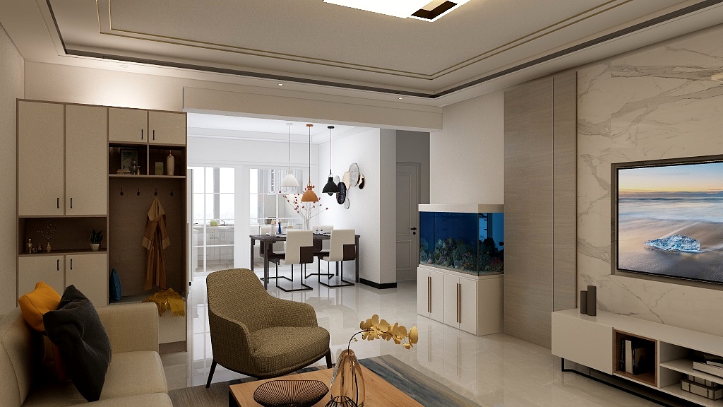 浪迹ZZyG-金川宽城客厅-装修设计方案