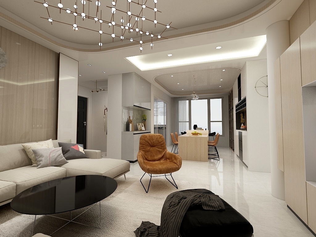 钕婵-木系粉嫩-装修设计方案