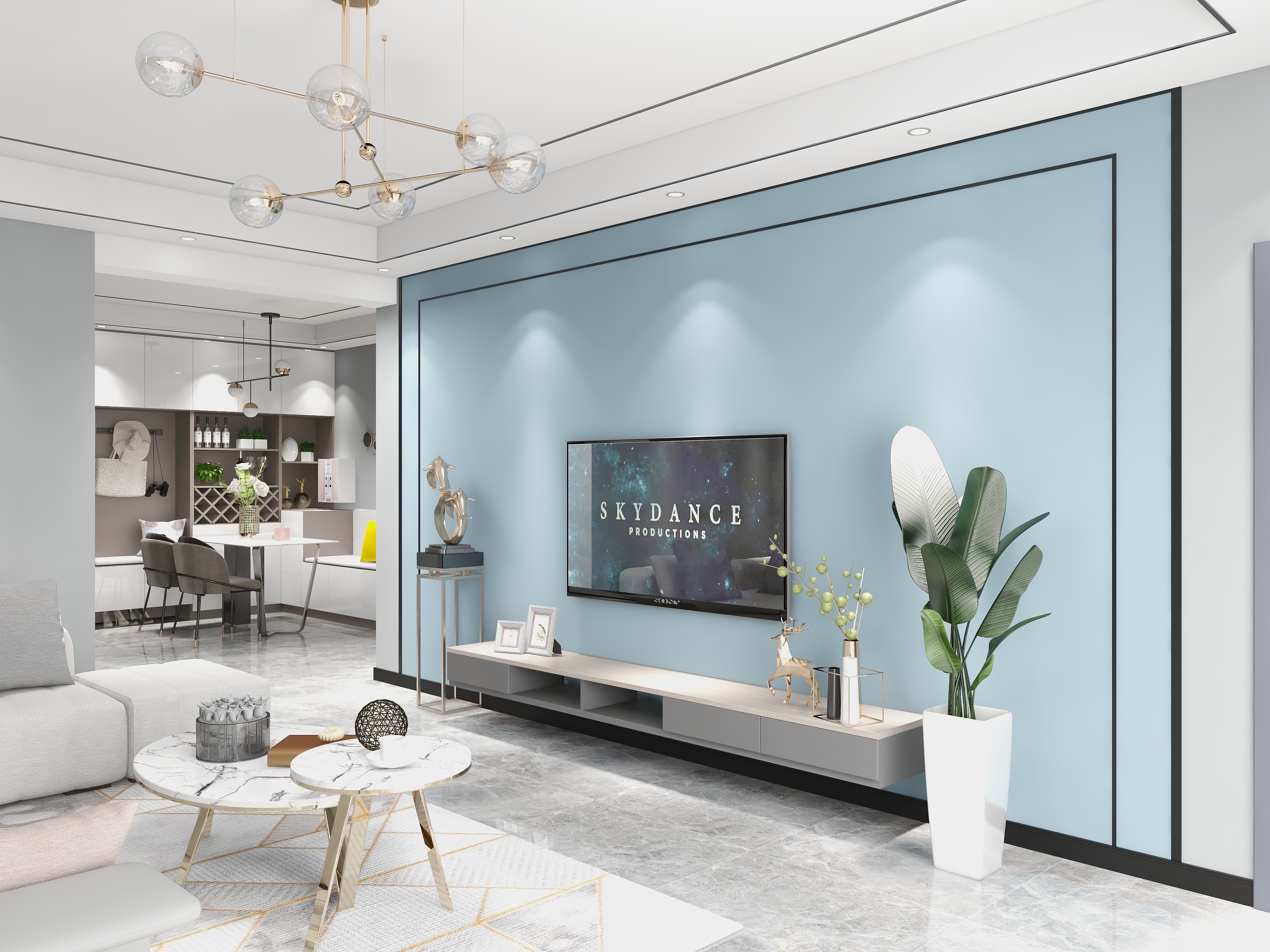 设计师小暖-7.7客餐厅（3）-装修设计方案