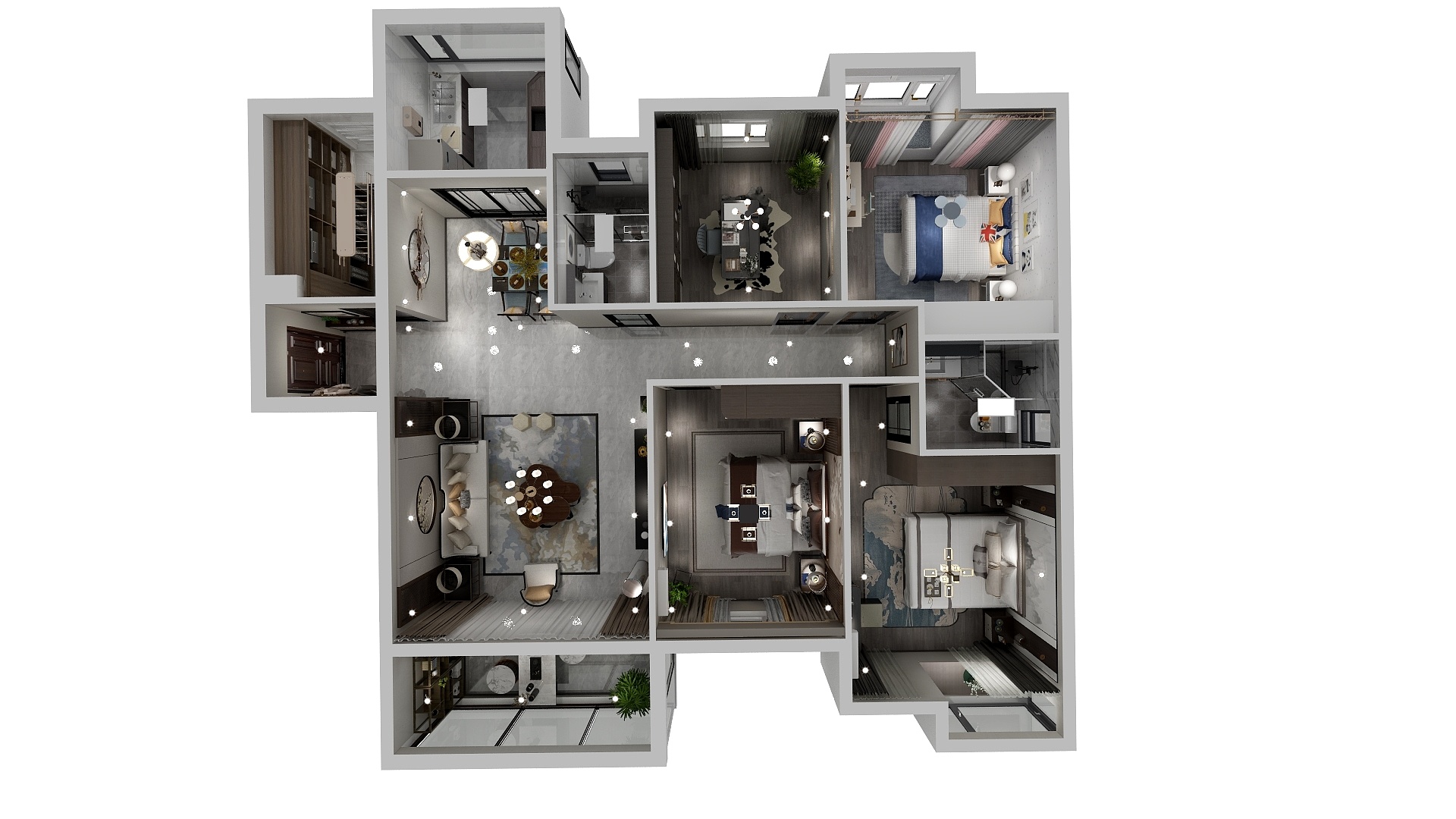 本DESIGN-A户型新中式风格-装修设计方案