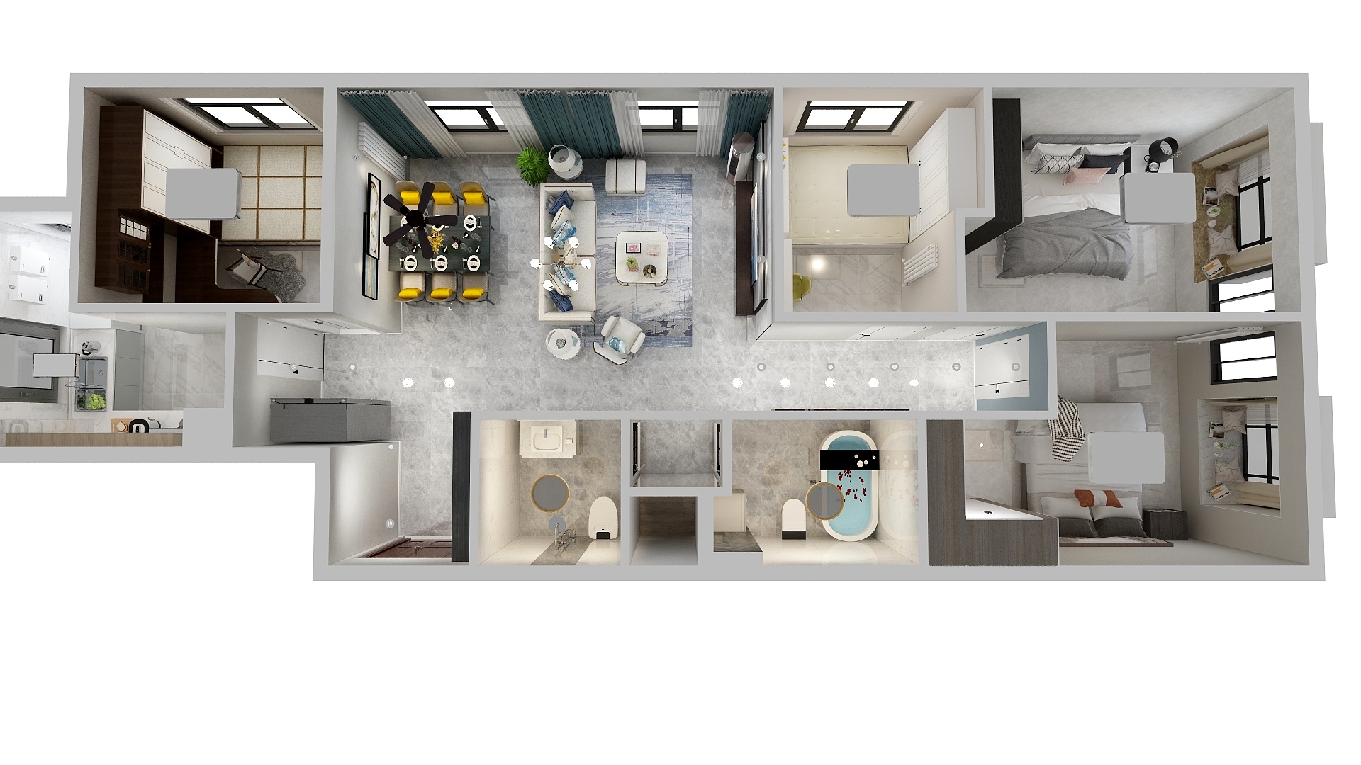 河北汀玖装饰工程有限公司-天津，富丽新城-装修设计方案