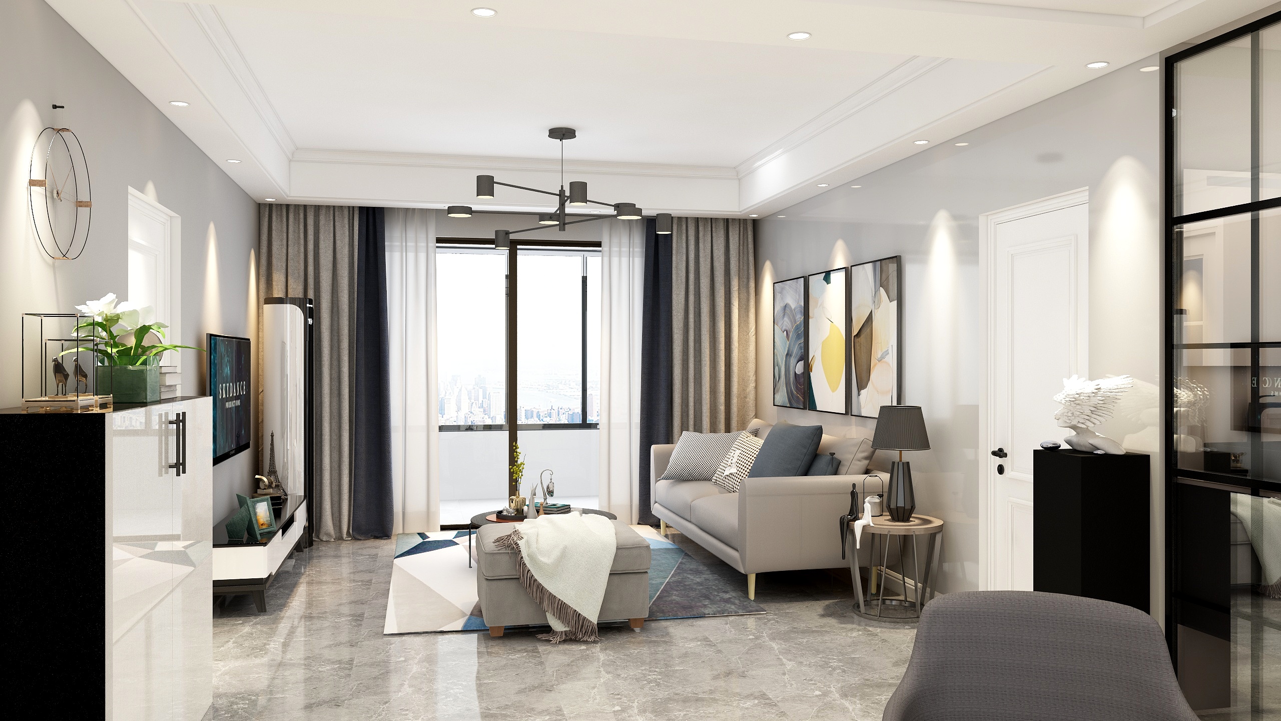 胜利男神像-紫都旭苑 13-1-502-装修设计方案