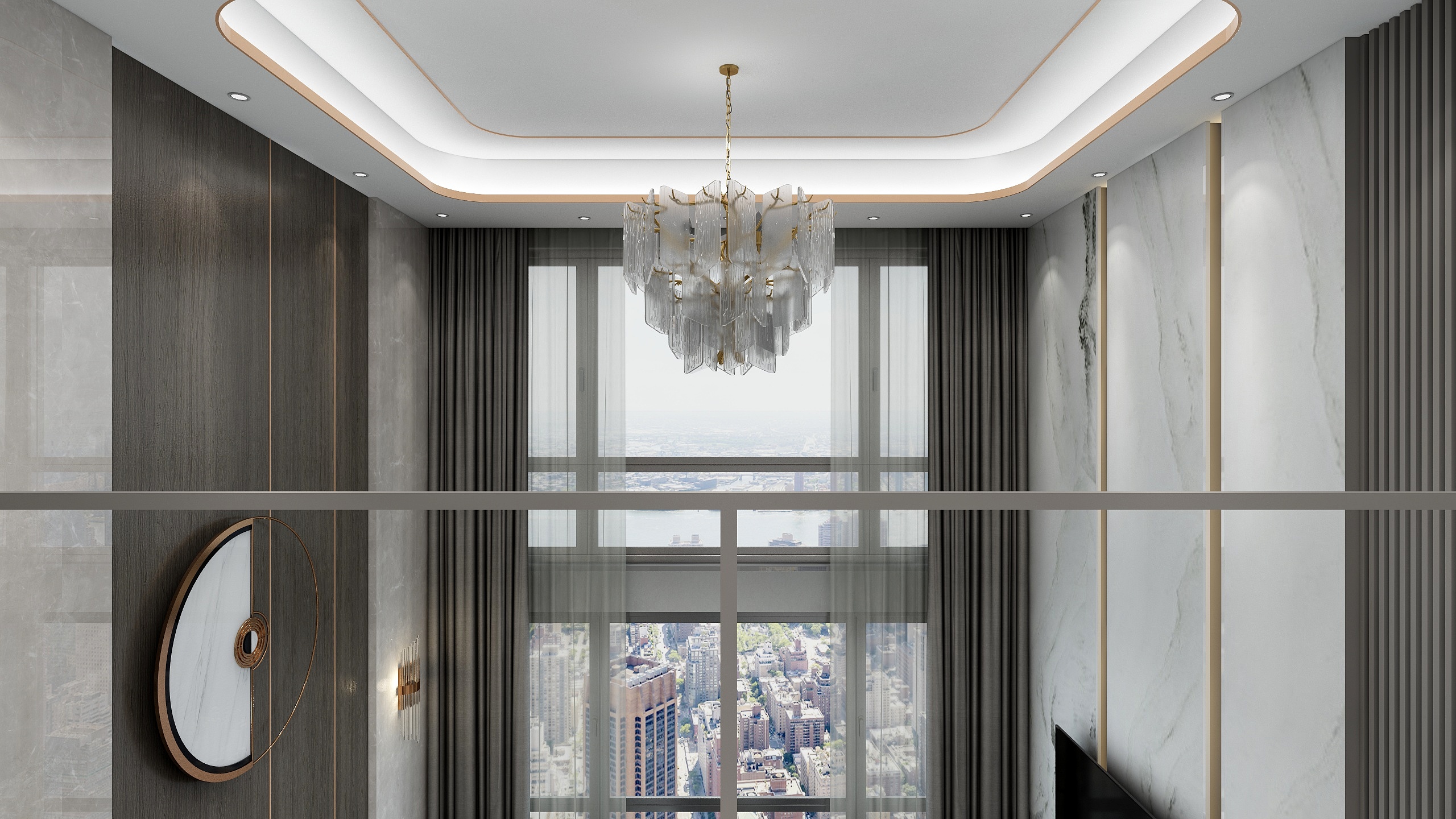 张雪松-2层别墅户型装修效果图