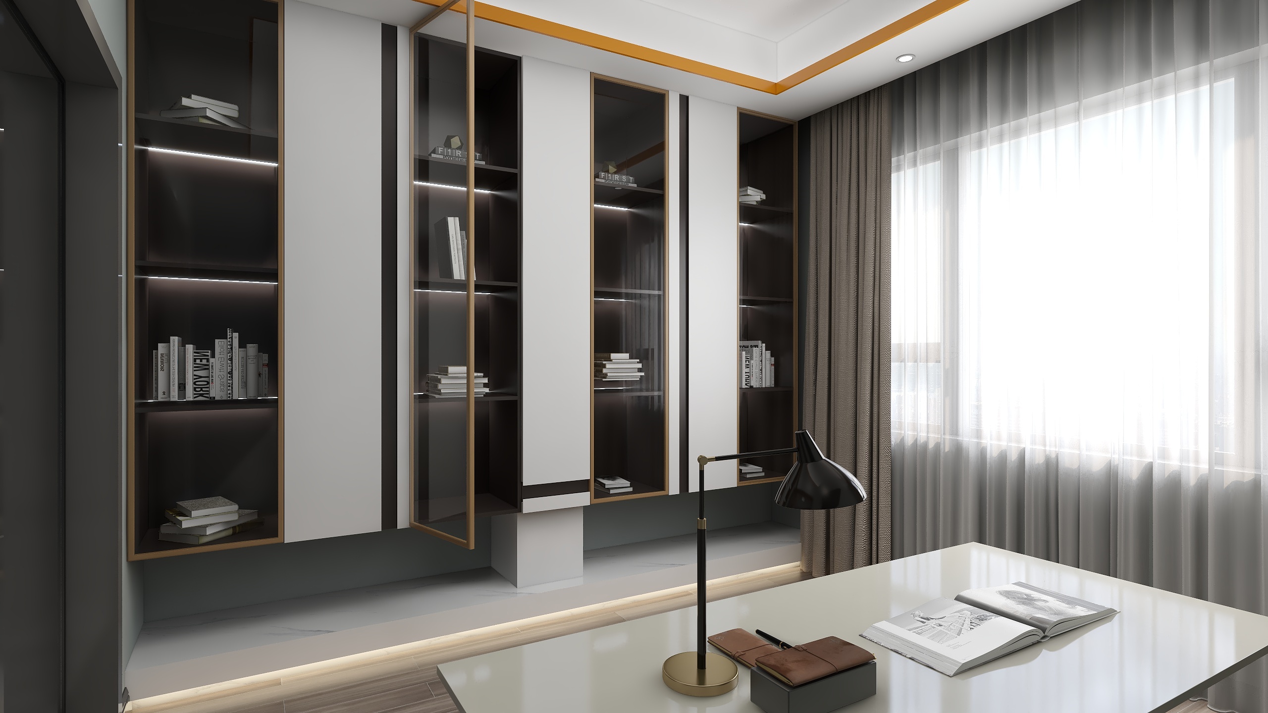 张雪松-2层别墅户型装修效果图