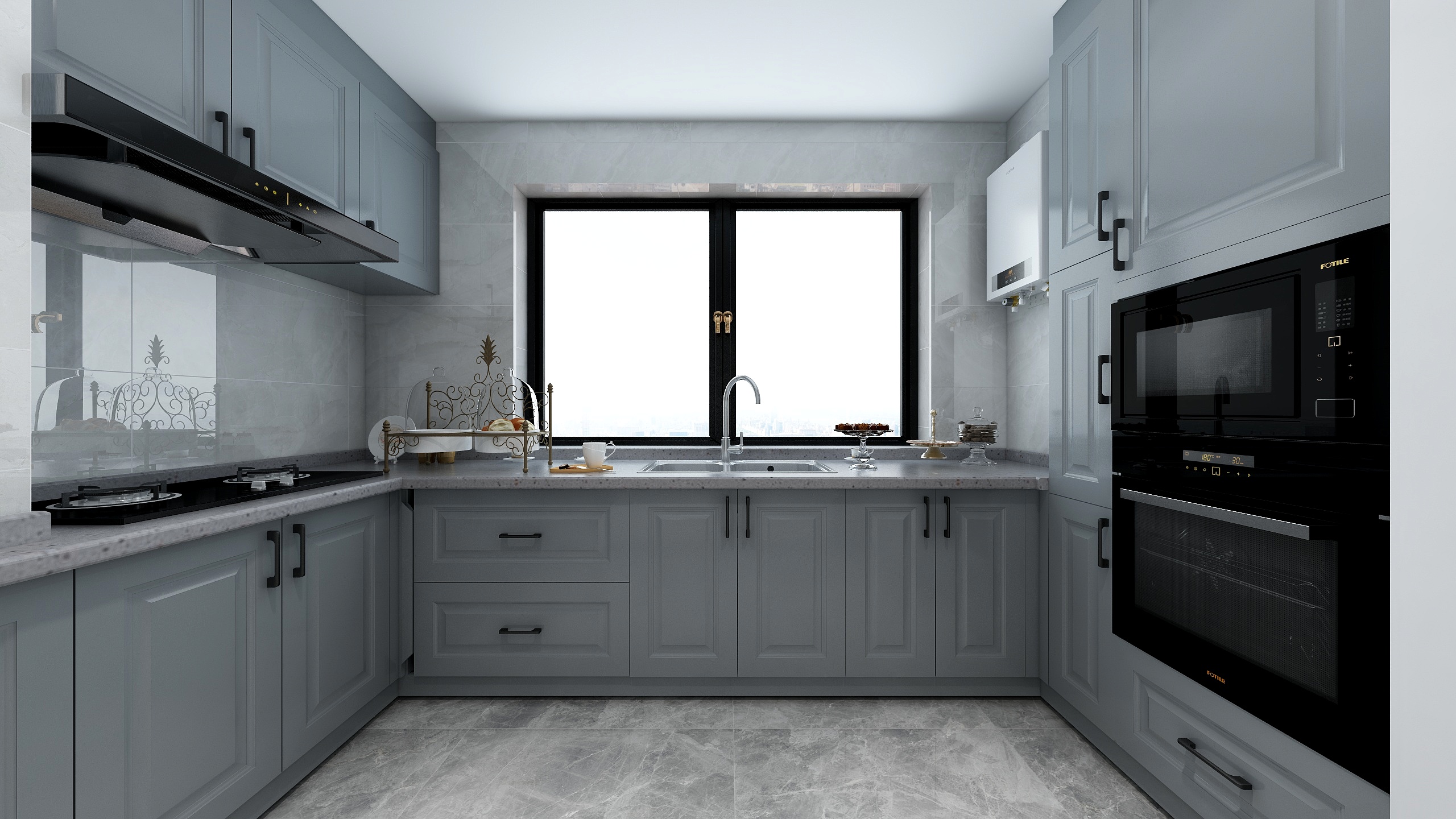 张雪松-2层别墅户型装修效果图