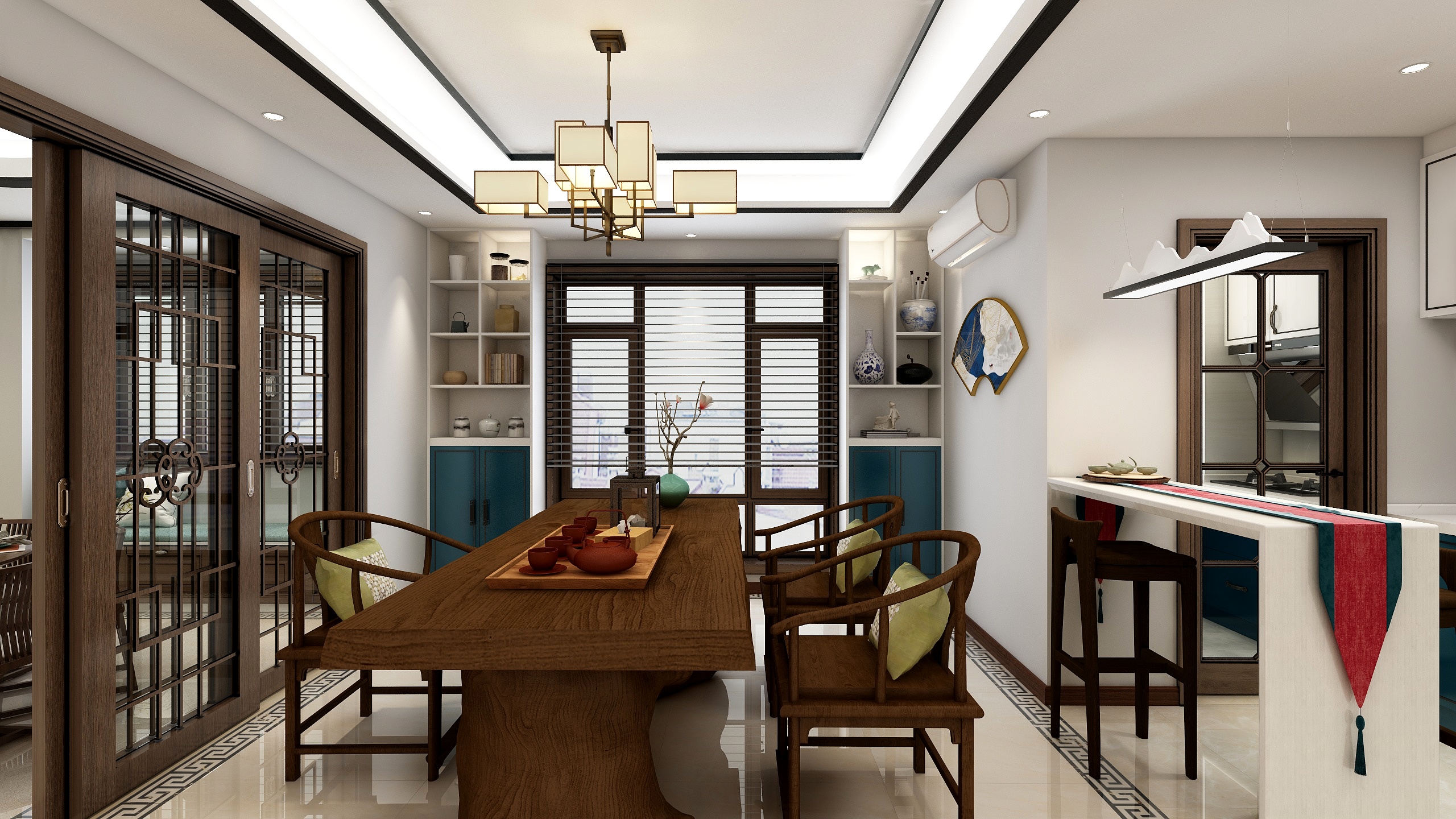 设计师张利-顺义马克汇中式-装修设计方案