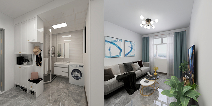 陈贝贝i-光复道1号院-装修设计方案