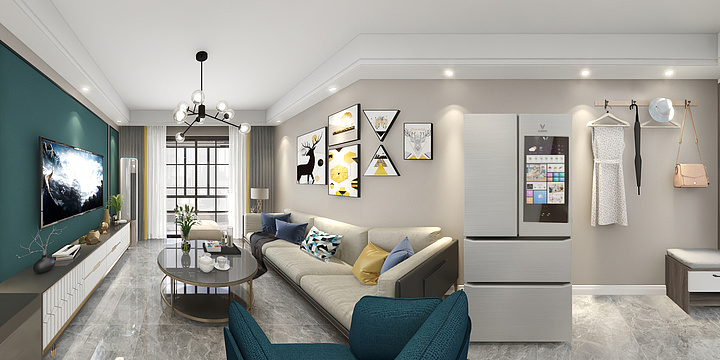 张旺-明居装潢·公元壹号19#1202-装修设计方案