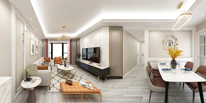 谢美琳13006356251-招商樾望120m²-装修设计方案