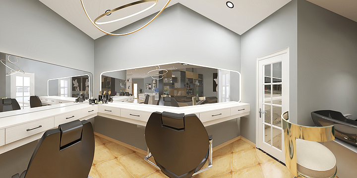 亦辰恺-理发店--荣昌-装修设计方案