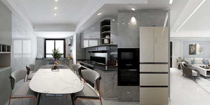 秋禾装饰DQ设计谢德鹏-建州府3#3101李总雅居-装修设计方案