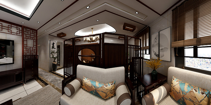 浦北金浦丽城-晨华别墅二楼-装修设计方案