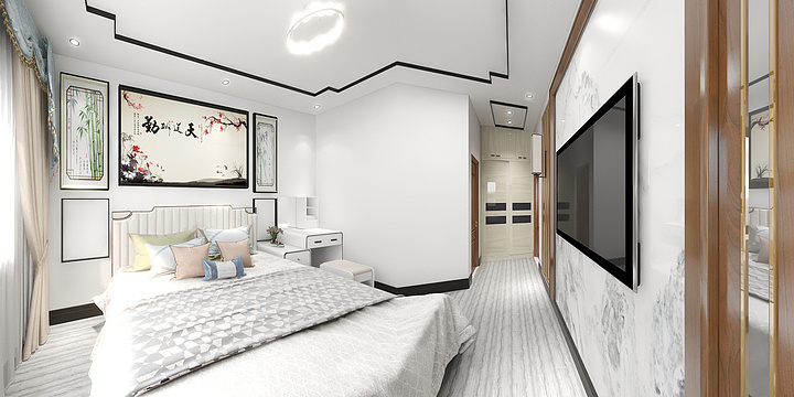 伊春设计师兰天雨-松韵城-装修设计方案