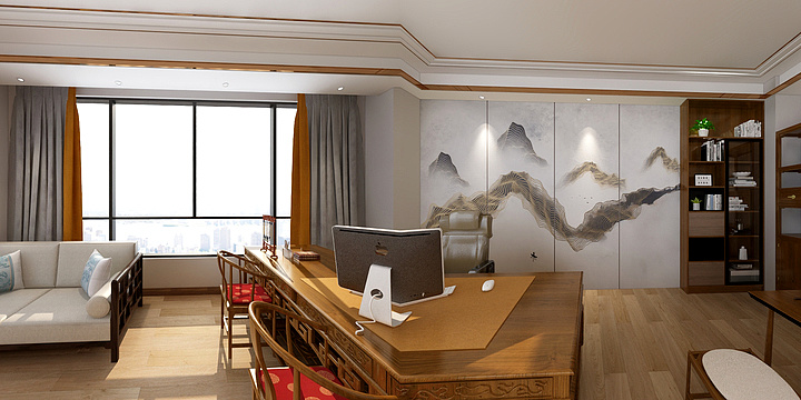 AA朱厚石-杨总办公室-装修设计方案