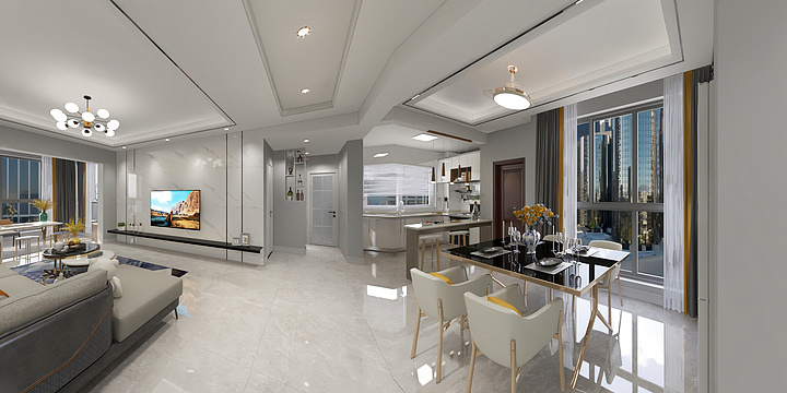 龘粑粑-太阳城3期2栋702陈美女家-装修设计方案