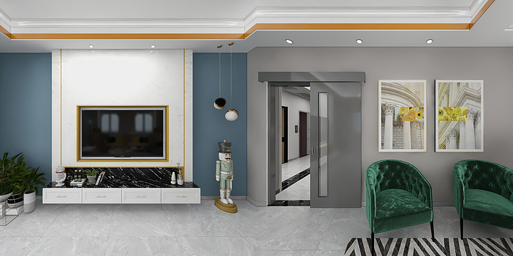 上河装饰-岑伟胜、刘艳苗住宅楼6楼-装修设计方案