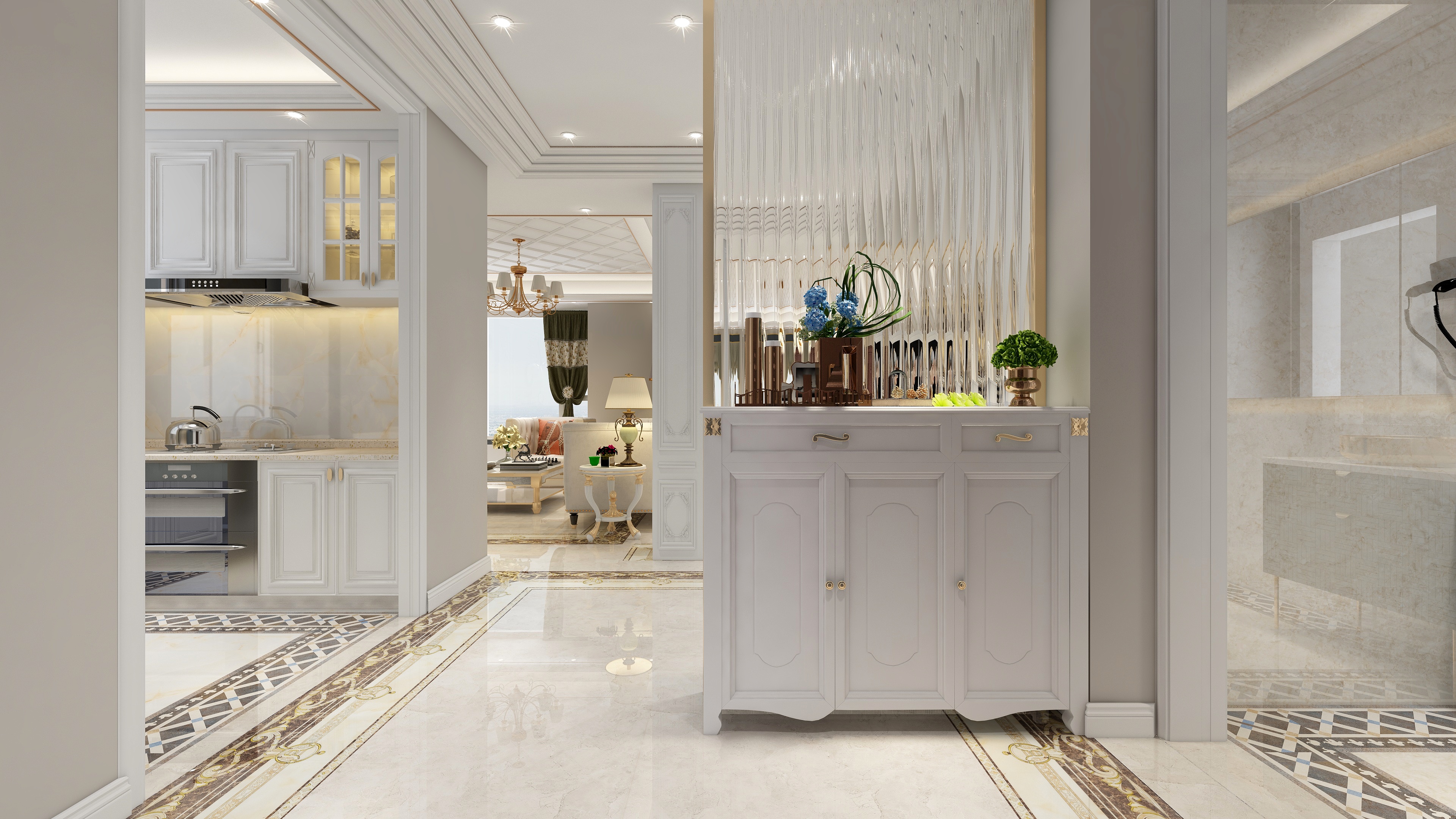 设计师丨胡月平-《跃层》欧式|158㎡4居装修效果图