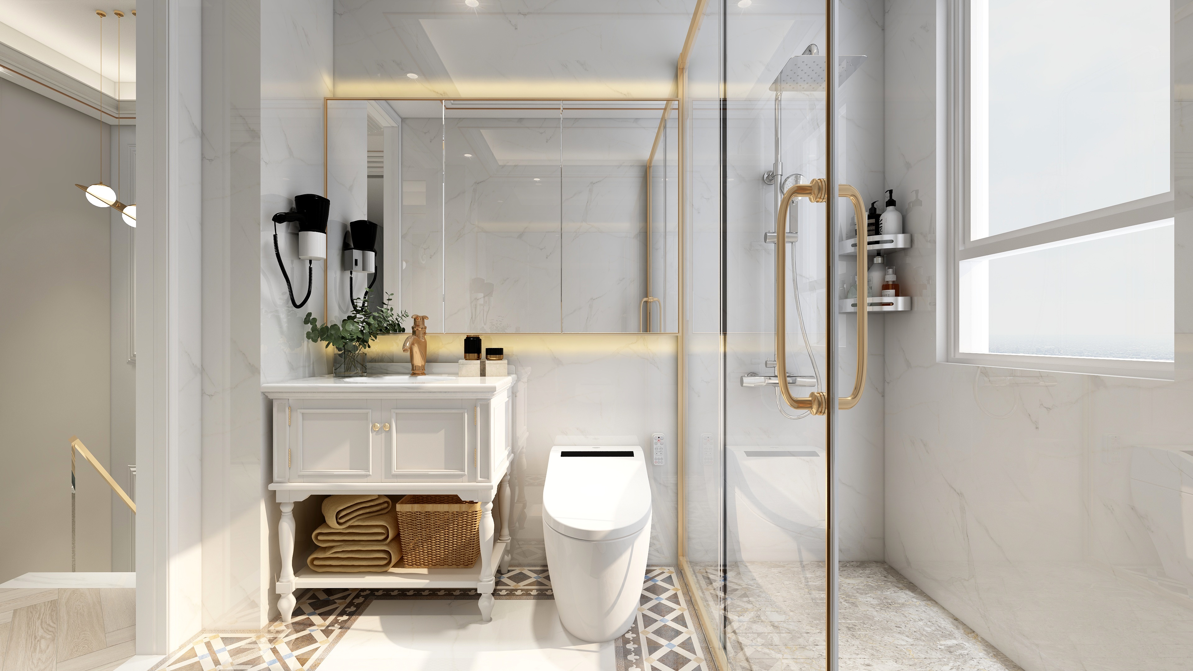 设计师丨胡月平-159平欧式四居室装修效果图