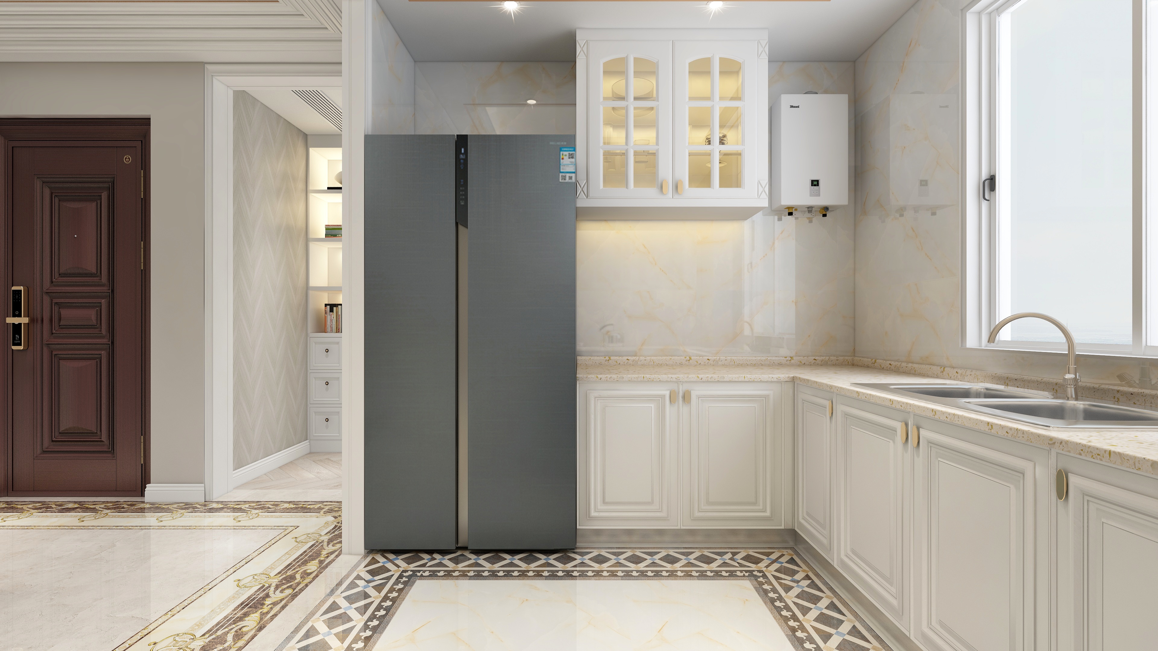 设计师丨胡月平-159平欧式四居室装修效果图