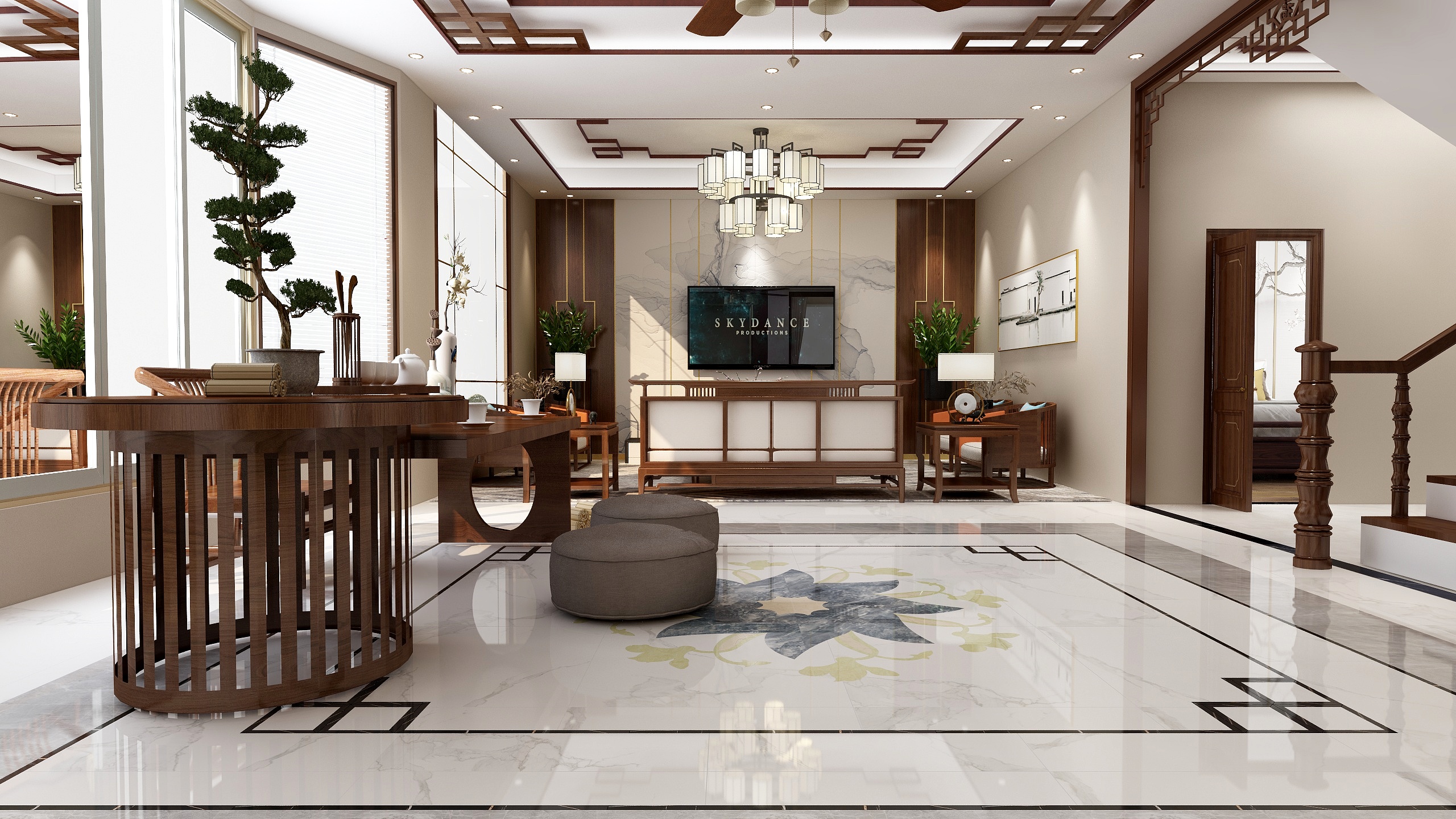 东东梦之家x预见未来之家-别墅新中式-装修设计方案