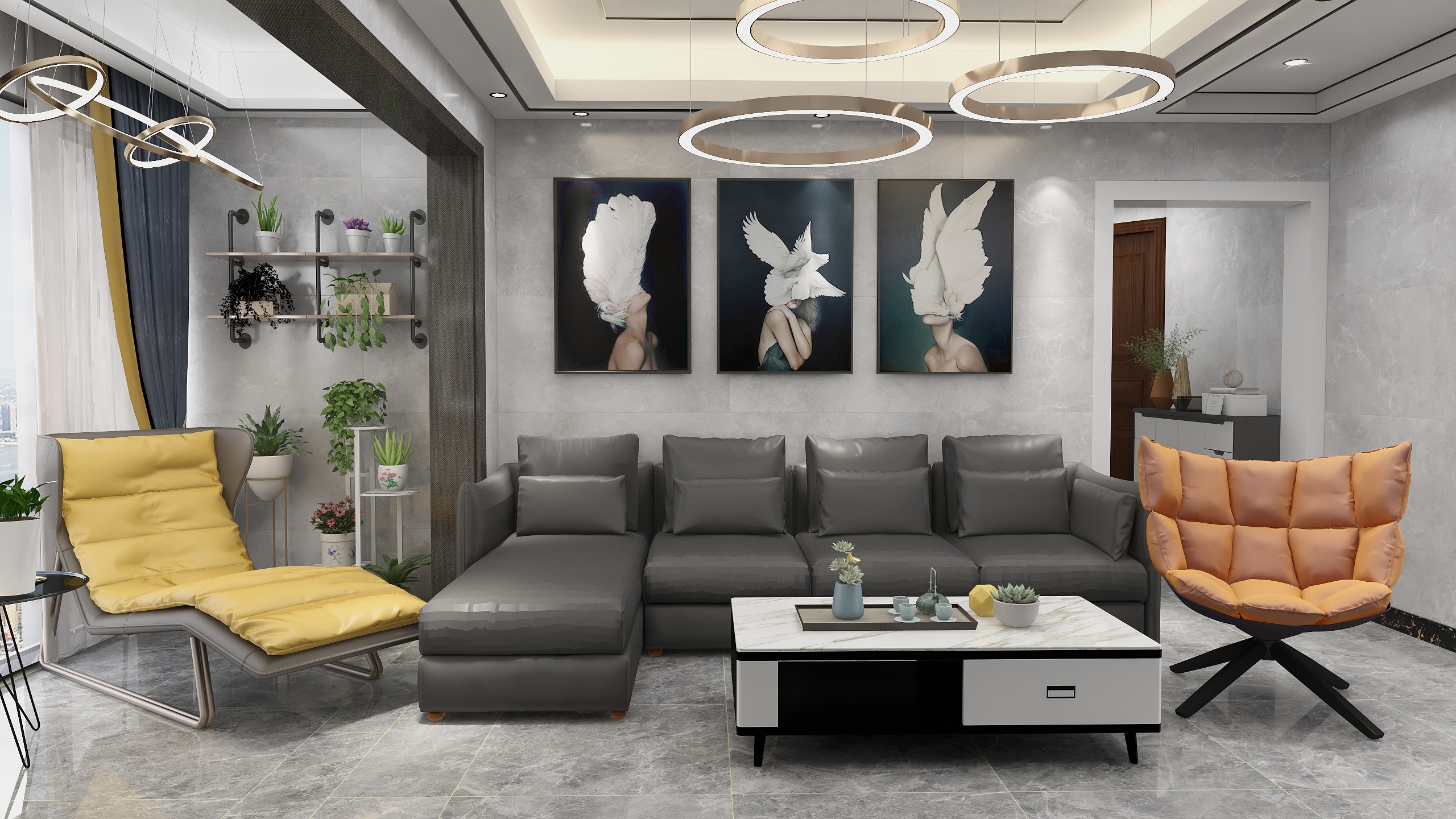 即时效果设计丨赵健军丨Jerry-樵悦明居丨现代风丨赵健军-装修设计方案