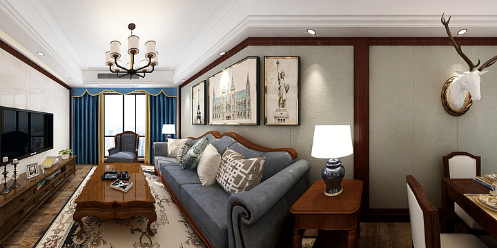 落落荒原-美式首府-装修设计方案