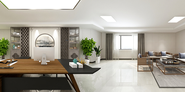 彭子轩-总经理办公室-装修设计方案