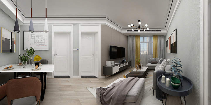 李炎峰-盛泰嘉园17#1206整装样板工程全案设计-装修设计方案