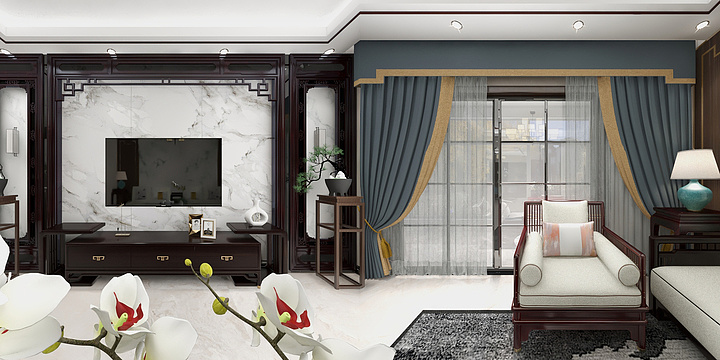 0安南0-翰林国府-新中式-装修设计方案