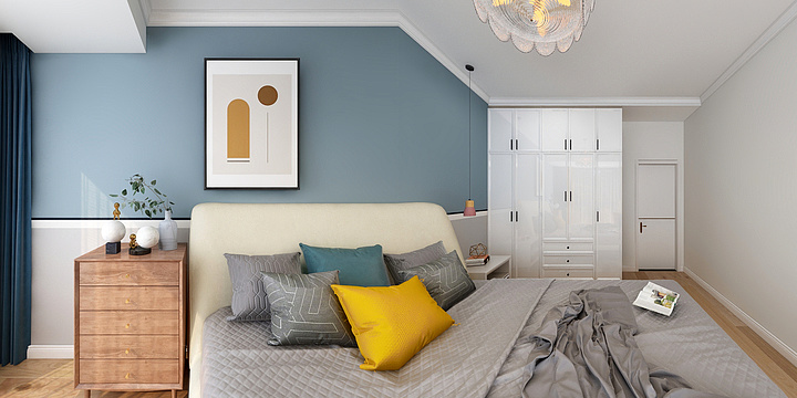 森蓝软装设计-御景名园-北欧-装修设计方案