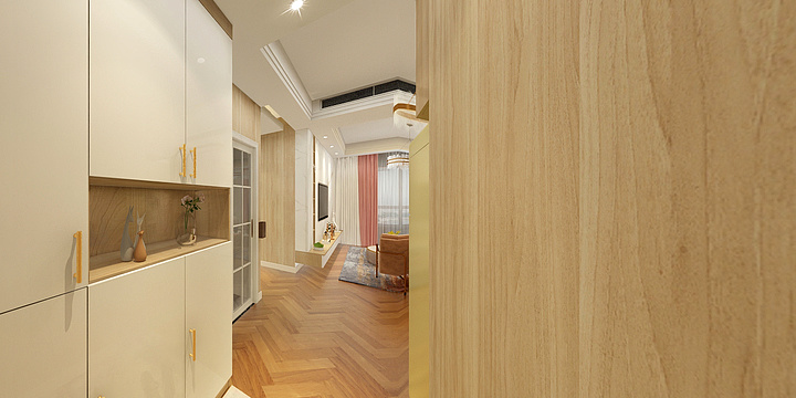 超脱丶-德信海德公园83.00㎡A2’3室2厅1卫1厨-装修设计方案