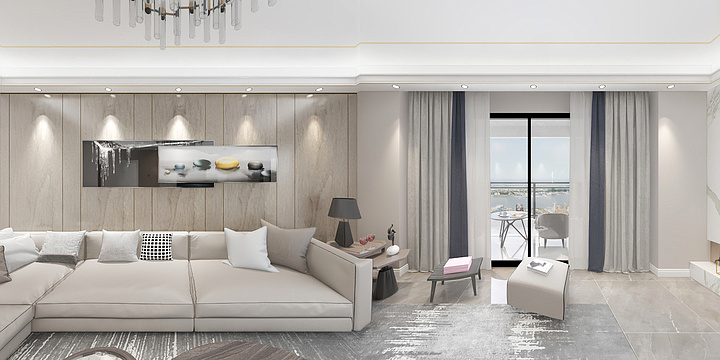 鲨掉西东-龙光世纪海岸-装修设计方案