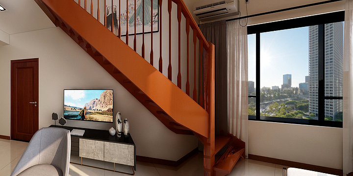 JISK-77平米阁楼-装修设计方案