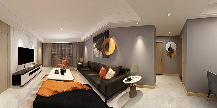 元设计工作室-御驾花苑-装修设计方案