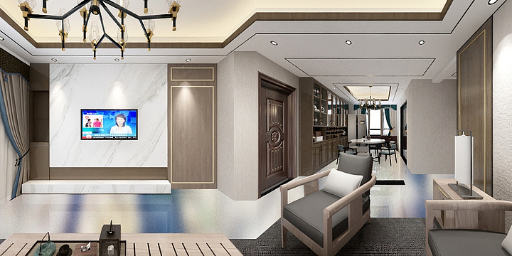 室内设计Ms黄-豪门新城6栋901-装修设计方案