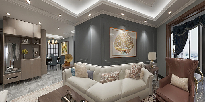 奥利奥ALO-迪拜城美式-装修设计方案