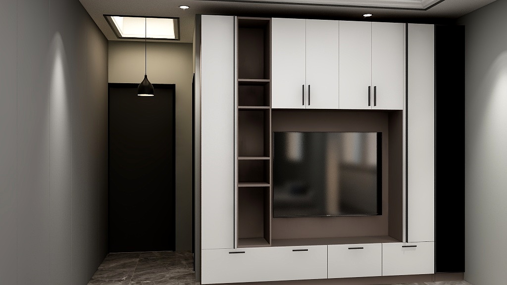 AA海澜装饰_全屋定制AA15517782821-瑞和园89.50㎡B户型3室2厅1卫-装修设计方案