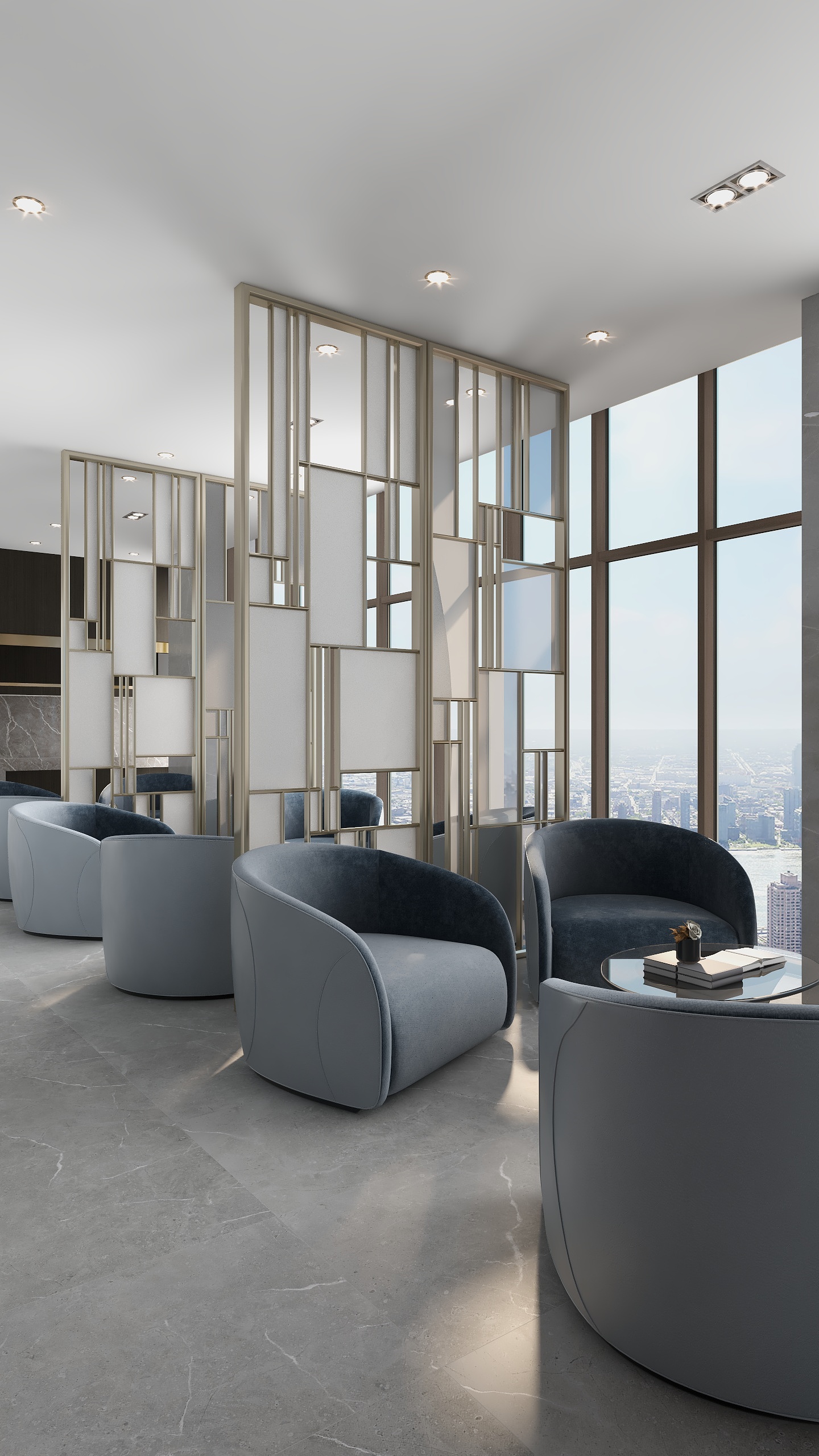 天晟设计-二楼大厅水吧台-装修设计方案