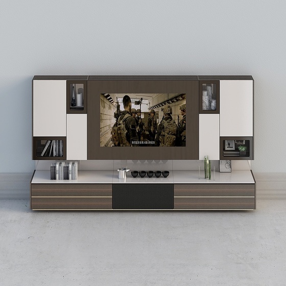 A613 combination TV cabinet