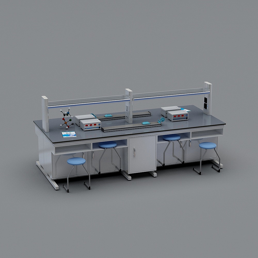 实验桌3D模型