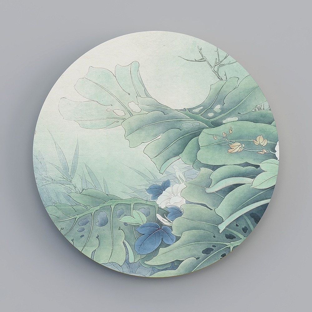 沙发背景画3D模型