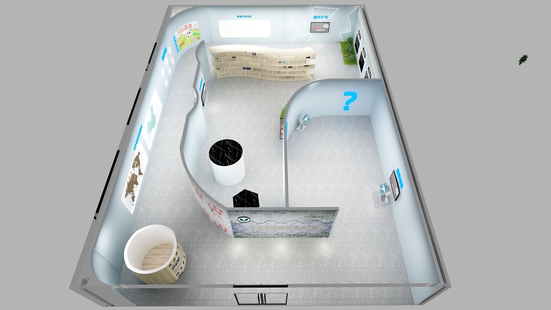 Californiadream-富蕴县禁毒科普场馆-装修设计方案